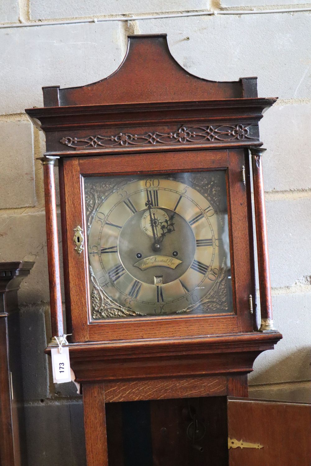 Thomas Quested, Rye. A George III oak eight day longcase clock, height 216cm